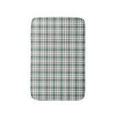 groen geruit licht tartan patroon badmat (Voorkant Verticaal)