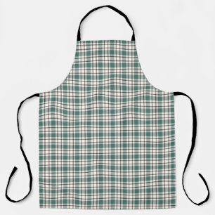 groen geruit licht tartan patroon schort