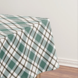 groen geruit licht tartan patroon tafelkleed