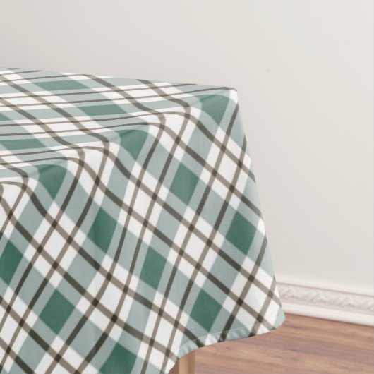 groen geruit licht tartan patroon tafelkleed (Voorbeeld)