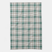 groen geruit licht tartan patroon theedoek (Verticaal)