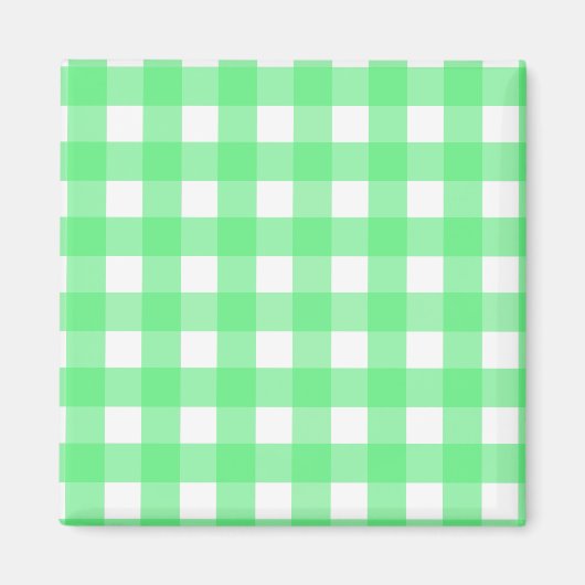 Groen geruit magneet (Voorkant)