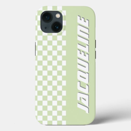 groen geruit patroon Case-Mate iPhone case (Achterkant)