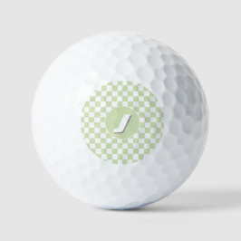 groen geruit patroon golfballen