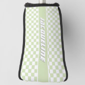 groen geruit patroon golfheadcover (Draai 90)