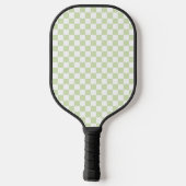 groen geruit patroon pickleball paddle (Achterkant)