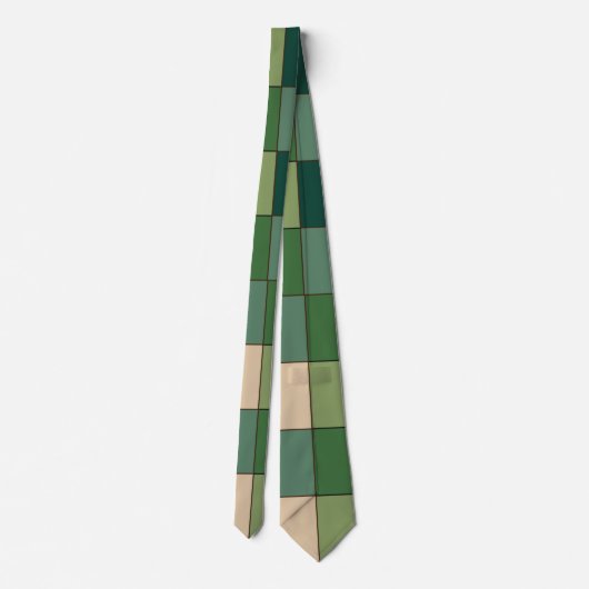 Groen geruit stropdas (Achterkant)