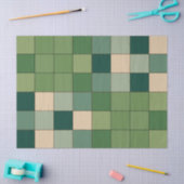 Groen geruit tissuepapier (Craft)