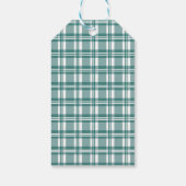 Groen geruit | Vrolijk kerstfeest Cadeaulabel (Achterkant)