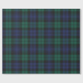 Groen geruite geruite klassieke rustieke Tartan Cadeaupapier (Vlak)