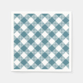 Groen geruite Herfst Pattern Servet (Voorkant)