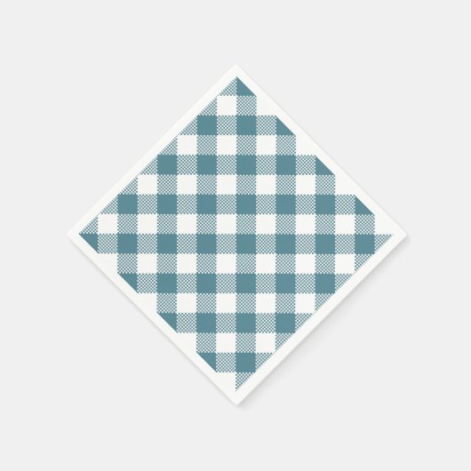 Groen geruite Herfst Pattern Servet (Hoek)