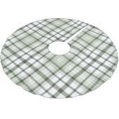 Groen geruite kerstboom basis Hoesje omhoog. Kerstboom Rok (Gekanteld)