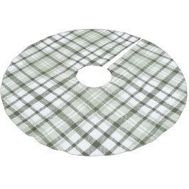 Groen geruite kerstboom basis Hoesje omhoog. Rok