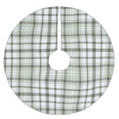 Groen geruite kerstboom basis Hoesje omhoog. Rok (Voorkant)