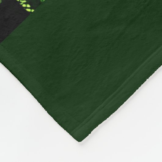 Groen geruite Mesh Brits geometrisch patroon Fleece Deken (Hoek)