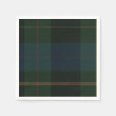 Groen geruite papieren servetten (Voorkant)