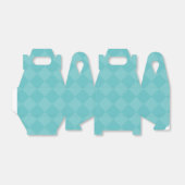 Groen geruite partij gunstbox bedankdoosjes (Uitgevouwen)