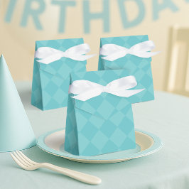 Groen geruite partij gunstbox bedankdoosjes