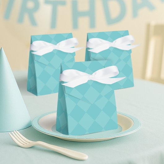 Groen geruite partij gunstbox bedankdoosjes