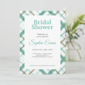  groen geruite rand wit Vrijgezellenfeest Kaart (Staand voorkant)