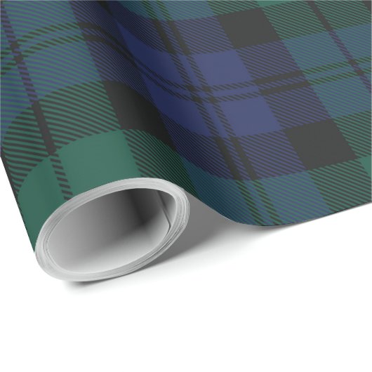 Groen geruite rustieke klassieke Tartan Cadeaupapier (Rol Hoek)