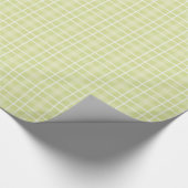 Groen geruite Tartan Kerst XMAS Wrapping Paper Cadeaupapier (Hoek)