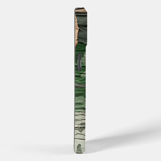 Groen gescheurd Cargo Camo Patroon Zomerkamp Case-Mate iPhone Case (Achterkant / Rechts)