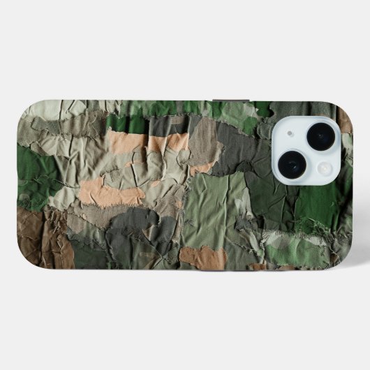Groen gescheurd Cargo Camo Patroon Zomerkamp Case-Mate iPhone Case (Achterkant (horizontaal))