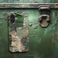 Groen gescheurd Cargo Camo Patroon Zomerkamp