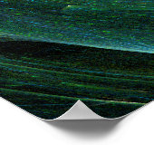 Groen gespikkeld hart poster (Hoek)