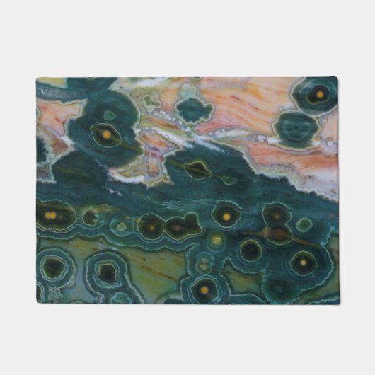 Groen gespikkelde oceaan-jaspis deurmat (Voorkant)