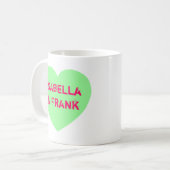 Groen Gesprekshart Koffiemok (Voorkant links)