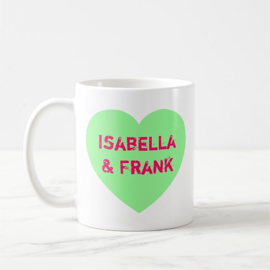 Groen Gesprekshart Koffiemok (Links)