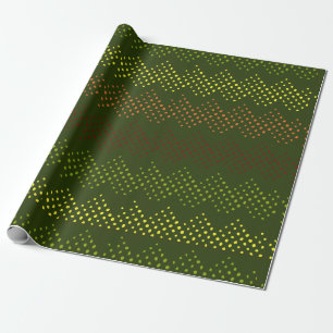 Groen gestippeld patroon inpakpapier