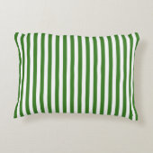 Groen Gestreepd Accent Kussen (Achterkant)