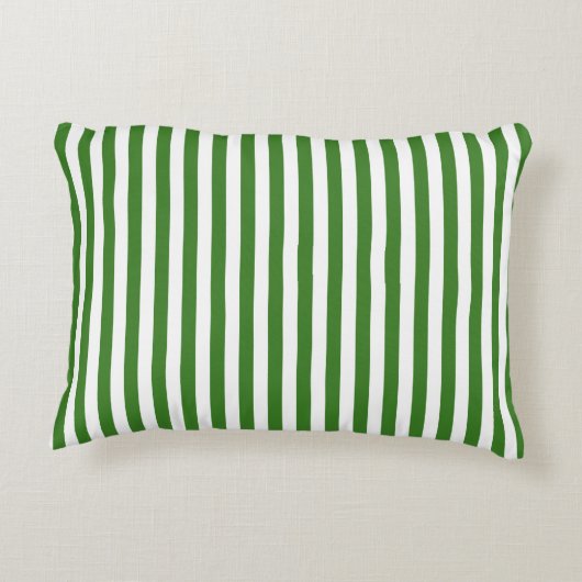 Groen gestreept accent kussen (Achterkant)