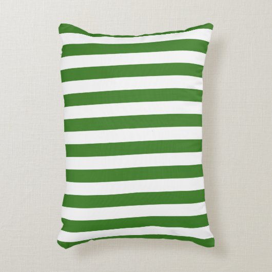 Groen gestreept & effen accent kussen (Voorkant(Verticaal))
