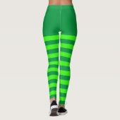 Groen gestreept leggings (Achterkant)