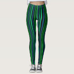 Groen gestreept leggings<br><div class="desc">Groen gestreept,  strepen,  blauw,  groen,  zwart,  groen en blauw,  modieus,  modern,  koel</div>