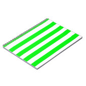 Groen gestreept notitieboek (Linkerzijde)