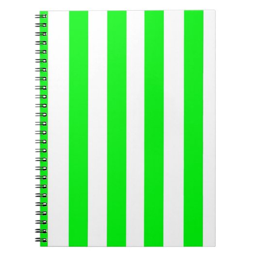 Groen gestreept notitieboek (Voorkant)