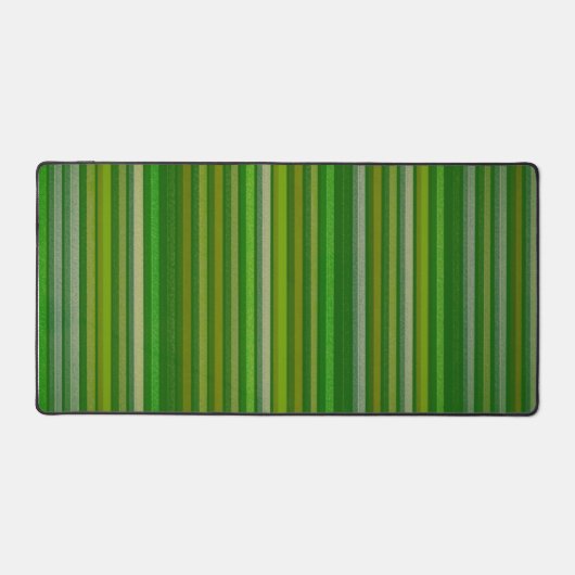 Groen Gestreept Patroon Art Desk Mat Pad (Voorkant)