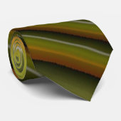 Groen gestreept stropdas (Opgerold)