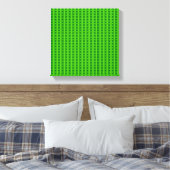 Groen gestreepte kerstboompatroon canvas afdruk (Insitu (Slaapkamer))