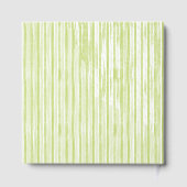 Groen Gestreepte Retro Bruiloft Gastenboek (Achterkant)