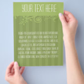 Groen Gestreepte Swirled Flyer (Hand)