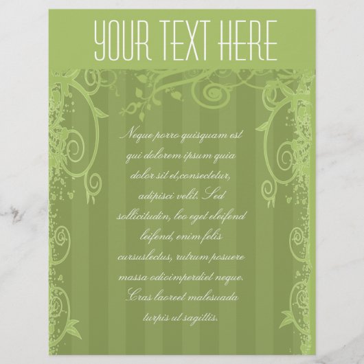 Groen Gestreepte Swirled Flyer (Voorkant)