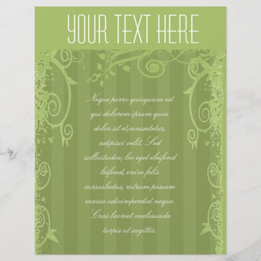 Groen Gestreepte Swirled Flyer (Achterkant)