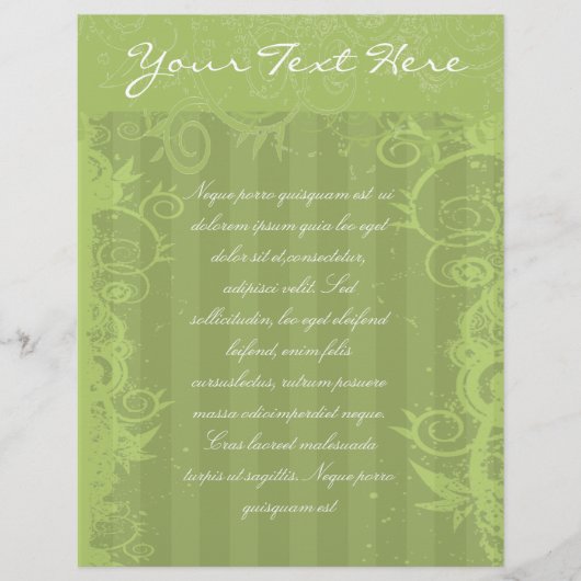 Groen Gestreepte Swirled Flyer (Voorkant)